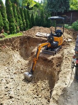 Výkopové práce minibagrom