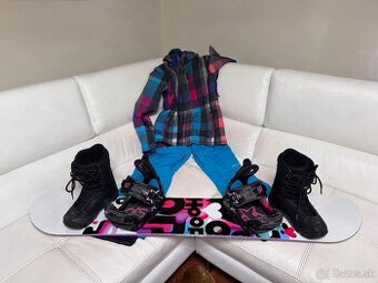 Snowboard komplet
