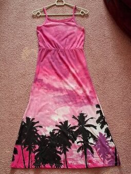 Dievčenské dlhé šaty 134/140