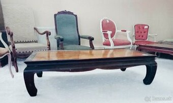 B27. konf. stolik, masiv, v 40, d 153, s 80 cm