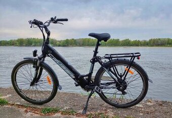 predám elektro bicykel CRUSSIS e-City 1.15 čierny 19 rám.