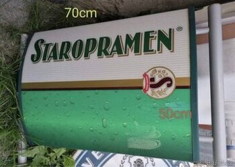 STAROPRAMEŇ svetelný reklamný pútač