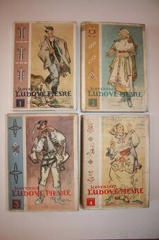 SLOVENSKÉ ĽUDOVÉ PIESNE I.-IV. (komplet)