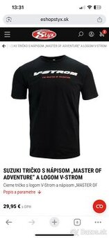 Trička Suzuki V-strom