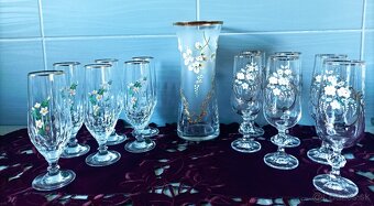 Poháre na víno,sekt , váza