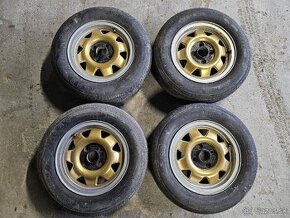 Hliníkové disky 4x100 + letné pneu 175/70r13 - 1