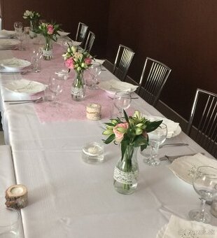 Rustik vázičky s čipkou 13ks