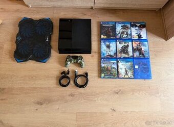 Sony PlayStation 4 Fat 500GB + originál ovládač a PS4 hry