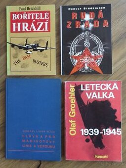 knihy - vojenství, armáda, 2. sv. válka, piloti i iné