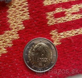 2 eurová minca Alexandra Dubčeka
