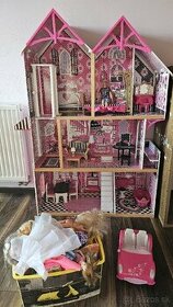 Predam Barbie dom aj s barbienami