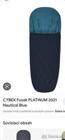 Cybex fusak blue platinum