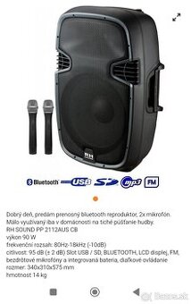 Bluetooth reproduktor Rh sound