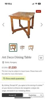 art deco stolik