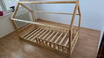 Detská domčeková postielka HAUSBETT LIT CABANE