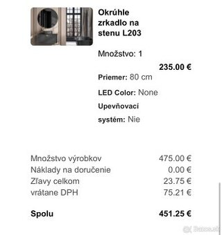 Zrkadlo Artforma