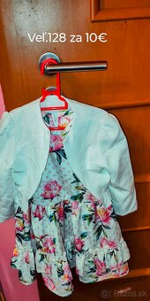 Spoločenské šaty s bolerkom veľ 128