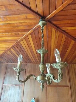 Mosadzné retro lustre