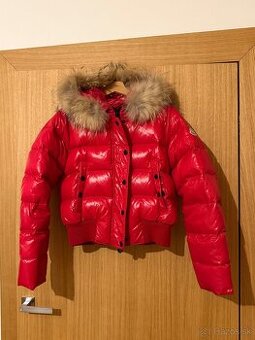 Moncler Alpin Red Fur Hood Puffer jacket