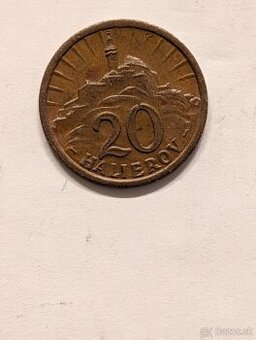 Predám mincu 20 halier rok 2941 Slovenský Štát