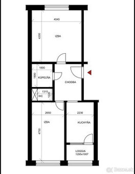 Na predaj 2 izbový byt Dubnica n/V, C. I, 50 m2