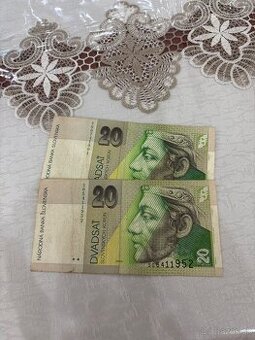 Slovenske koruni bankovki