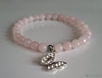 Jemný náramok zo 6mm ruženínu