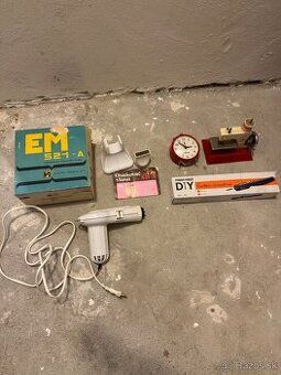 Retro balík: Fén Zlatník Ostrava (krabica+návod), hračky a i