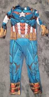 Karnevalový kostým +maska Capitan America č.134/140