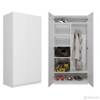Skriňa biela 90cm