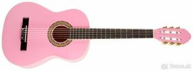 detská gitara  ružová