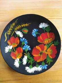 Retro - porcelanový ručne maľovaný tanier - 20 eur