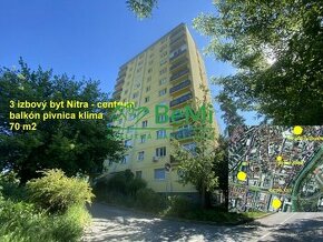 3 izbový byt 70 m2 s balkónom Nitra centrum Staré mesto ID 4