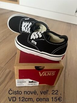 Detské topánky Vans