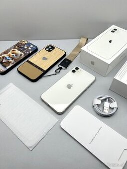 iPhone 11 WHITE NOVÁ BATÉRIA 100%+ CUTE KRYTY