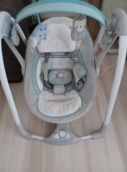 Ingenuity - Hojdačka s adaptérom s melódiou Abernathy do 9kg