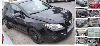 SEAT IBIZA J6 1.6 2010 predám MOTOR BTS, DVERE, NÁRAZNÍK pre