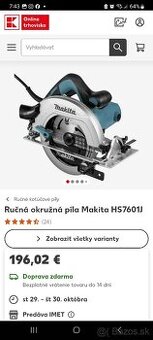 Ručná okružná píla Makita