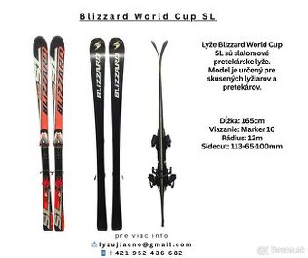 Lyže Blizzard WC 165cm