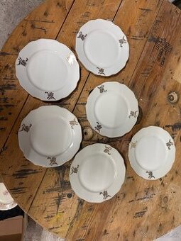 Vintage taniere so zlatými klasmi – sada 6 ks ✨