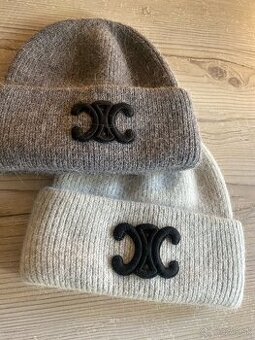 celine čiapka sivá