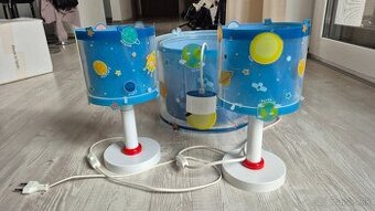 Stropné svietidlo + 2 nočné lampy do detskej izby,zn. Dalber
