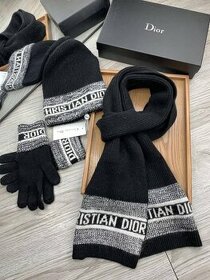 Christian Dior set - šál, čiapka, rukavice - 1