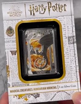 investičné strieborné mince proof Harry Potter tehlička