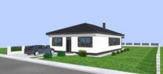 Výstavba  bungalovu v obci Častkovce o výmere 104 m2 .