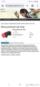 Posilnovaci vak 10 a 20 kg