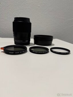 Objektív Sigma 30mm f1.4 Sony E s 3 filtrami