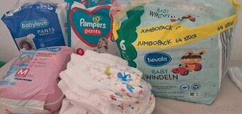 Plienky veľkosť 6 a na plávanie