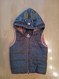 Prechodná dievčenská vesta s kapucňou (98)