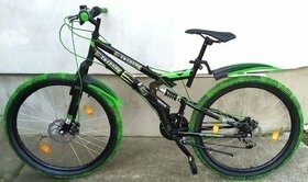 Horský celoodprúžený bicykel 17 rám 26 kolesá Shimano prevod